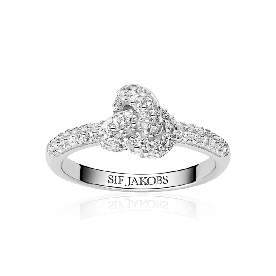 Discount Sif Jakobs Jewellery Imperia Piccolo Ring, , 56 Silver