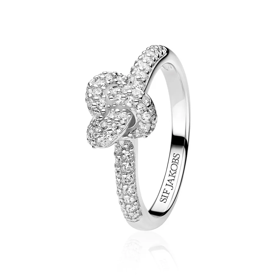 Discount Sif Jakobs Jewellery Imperia Piccolo Ring, , 56 Silver