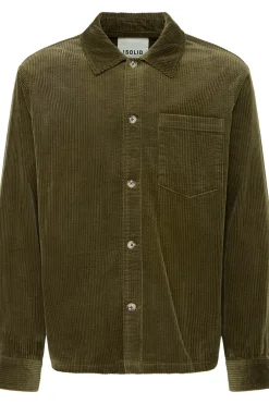 Outlet Solid Ingvi Overshirt, , L Ivy Green