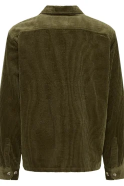 Outlet Solid Ingvi Overshirt, , L Ivy Green