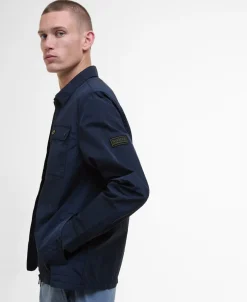 Best Barbour International Inline Overshirt, , L Sapphire Navy