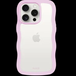 Sale holdit Iphone 15 Pro Max Transparent Wavy Cover, Lilac/Transparent