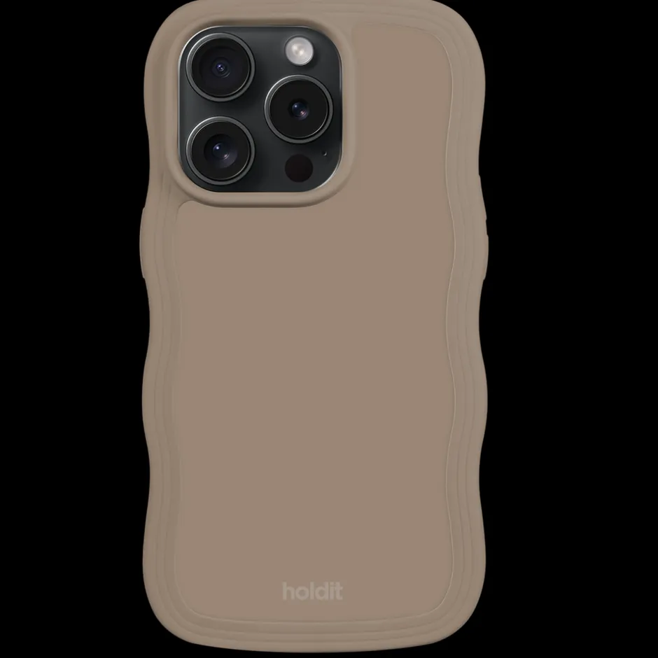 Sale holdit Iphone 15 Pro Max Wavy Cover, Mocha Brown