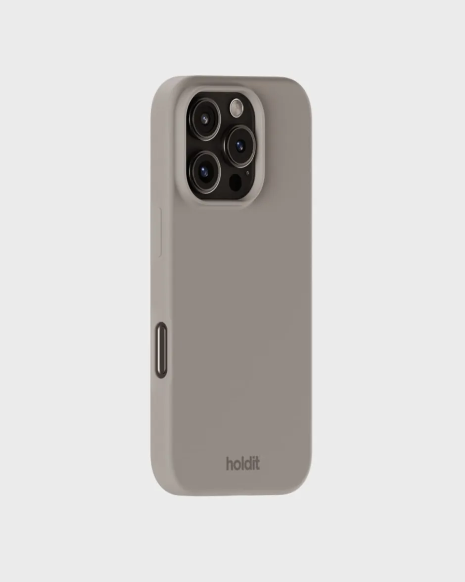 holdit Iphone 16 Pro Silikone Cover, Taupe