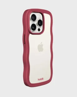 holdit Iphone 15 Pro Transparent Wavy Cover,*Dame Mobilcovers|Mobilcovers