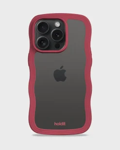 holdit Iphone 15 Pro Transparent Wavy Cover,*Dame Mobilcovers|Mobilcovers