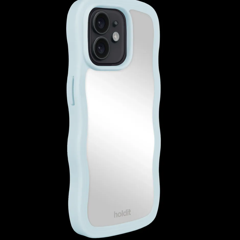 Online holdit Iphone 12/12 Pro Wavy Cover, Mineral Blue/Mirror