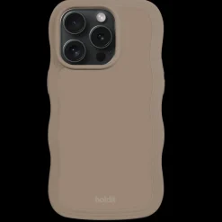 Discount holdit Iphone 15 Pro Wavy Cover, Mocha Brown