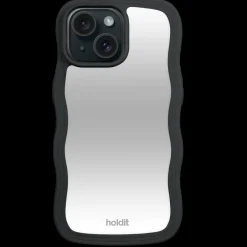 Discount holdit Iphone 15/14/13 Wavy Cover, Black/Mirror