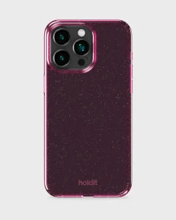Outlet holdit Iphone 15Pro Glitter Cover, Pink