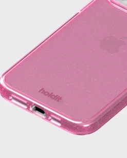 Outlet holdit Iphone 15Pro Glitter Cover, Pink