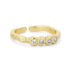 New Pure By Nat Iris Ring, Gold Plated
