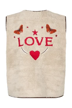 Hot Lollys Laundry JaceLL Love Vest, , M Beige