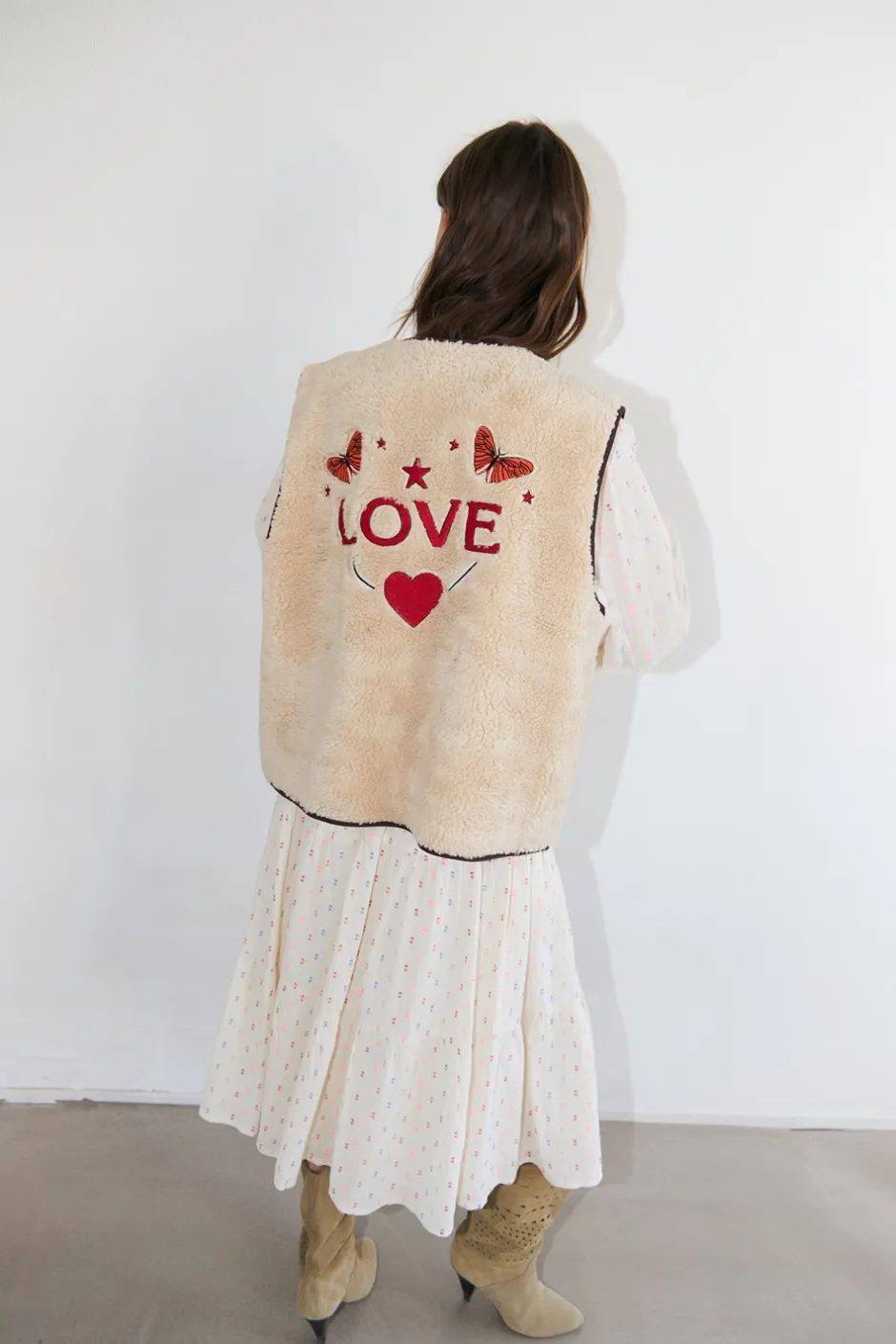 Hot Lollys Laundry JaceLL Love Vest, , M Beige