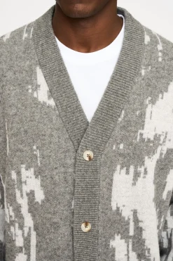 Best Resteröds Jack Cardigan, , L Light Grey Melange