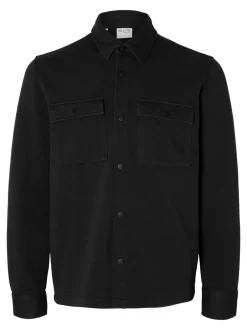 New Selected Homme Jackie Overshirt, , XL Black