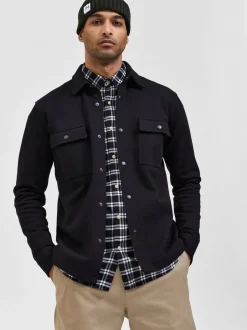 New Selected Homme Jackie Overshirt, , XL Black