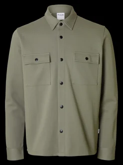 New Selected Homme Jackie Overshirt, , XXL Vetiver
