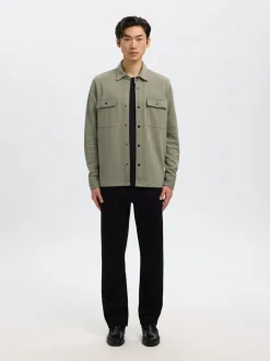 New Selected Homme Jackie Overshirt, , XXL Vetiver
