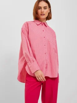 Clearance JJXX Jamie Skjorte, , L Cerise Stripe