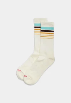 Online Revolution Jaquard Crew Strømper, , One size Offwhite