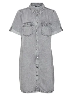 Vero Moda Jennie Denimkjole, , XS*Dame Kjoler