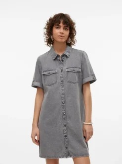 Vero Moda Jennie Denimkjole, , XS*Dame Kjoler