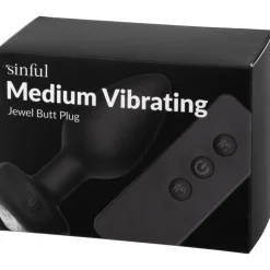 Hot Sinful Jewel Vibrerende Medium Butt Plug