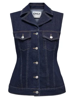 ONLY Joana Rinse Denim Vest, , XL*Dame Veste