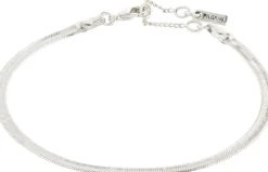 Online Pilgrim Joanna Flat Snake Chain Armbånd, , 16 cm Sølv