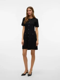 Hot Vero Moda Johanna Strikkjole, , M Black