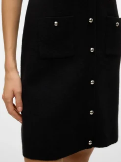 Hot Vero Moda Johanna Strikkjole, , M Black