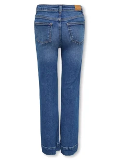Online KIDS ONLY Juicy Pleat Wide Jeans, , 164 cm Medium Blue Denim