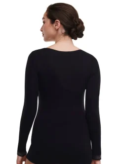 Discount Femilet Juliana Langærmet T-shirt, , 36 Black