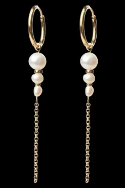 Friihof+Siig Julie White Pearls Øreringe,*Dame Øreringe