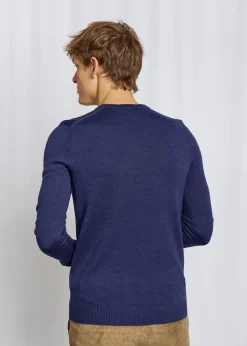 Clearance Bruun & Stengade Jupiter Regular Fit Striktrøje, , XL Thunder