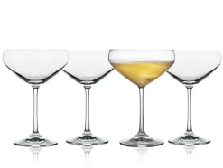 Outlet Lyngby Glas Juvel 4-pak Champagneskål, , 34 cl Klar