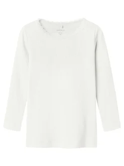 Discount Name It Kab Langærmet T-shirt, , 92 cm Cloud Dancer