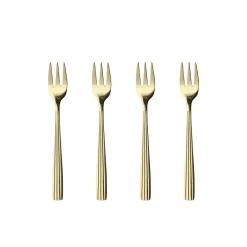 Outlet RAW Kagegaffel, , 4 Dele Champagne Guld