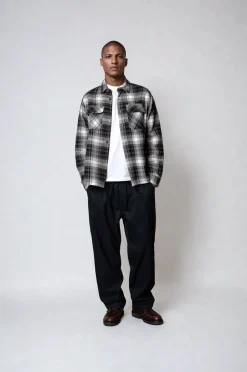 Best Plenum Studio Kale Pinstripe Bukser, , M Dark Navy