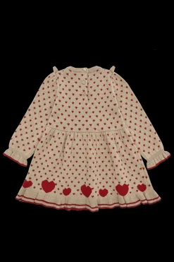Hot Hust & Claire Karina Hearts Kjole, , 128 cm Biscuit