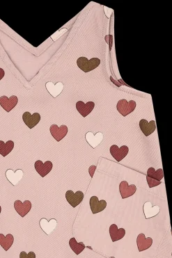 New Hust & Claire Karoline Old Hearts Kjole, , 116 cm Adobe Rose