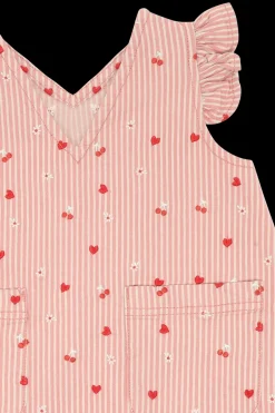 Outlet Hust & Claire Karoline Stripes Kjole, , 128 cm Sorbet