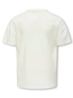 KIDS ONLY Kate Life O-Neck Pearl T-shirt, , 134-140 cm*Børn T-Shirts & Toppe