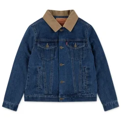 Levi's Kids Quilted Lined Trucker Denimjakke, , 6 år*Børn Overtøj