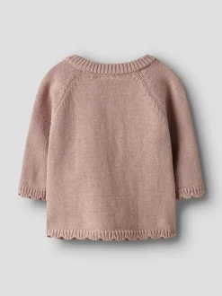 Online Lil' Atelier Laguna Wrap Knit Cardigan, , 80 cm Misty Rose