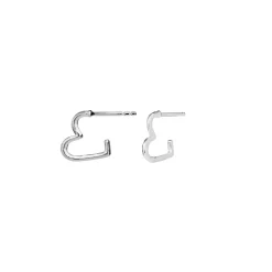 Clearance Maanesten Laia Petite Øreringe, Silver