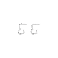 Clearance Maanesten Laia Petite Øreringe, Silver