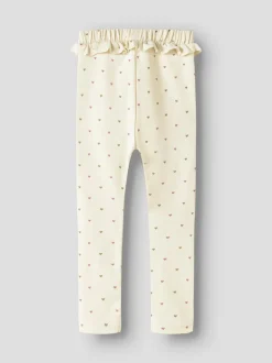 New Lil' Atelier Lalo Slim Leggings, , 98 cm Turtledove Heart