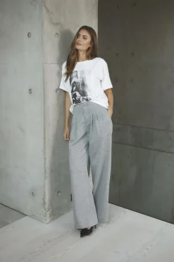 Discount Co'Couture LanceCC Pleat Sweat Bukser, , M Grey Melange